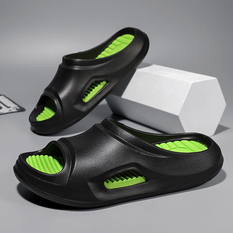 Fashion Men Slippers Indoor Outdoor Sandals Beach Soft Thick Sole Slides Trend Casual Shoes Mens Flip-flops Home Slippers Slides