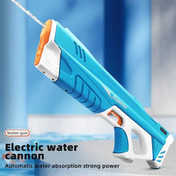 Huiye Absorption Electric Water Gun Toys Kids Adults Summer Outdoor Beach Pool Water Fight Power Shooting Water Toys Gun Gifts CL240816