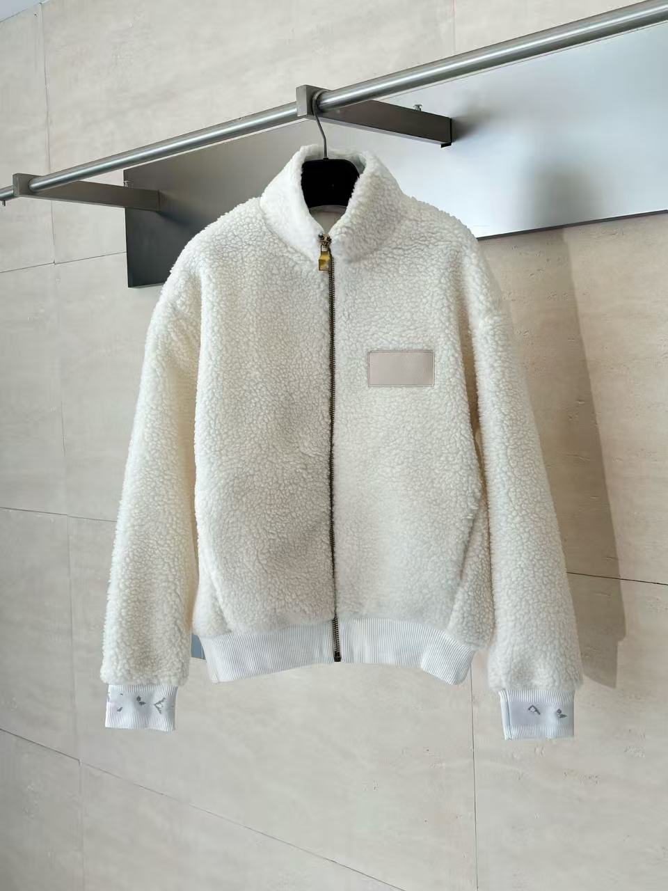 23FW paris italy 3d hoodies lamb fleece JACKETS Casual Street Fashion Pockets Warm Men Women Couple Outwear free ship K122