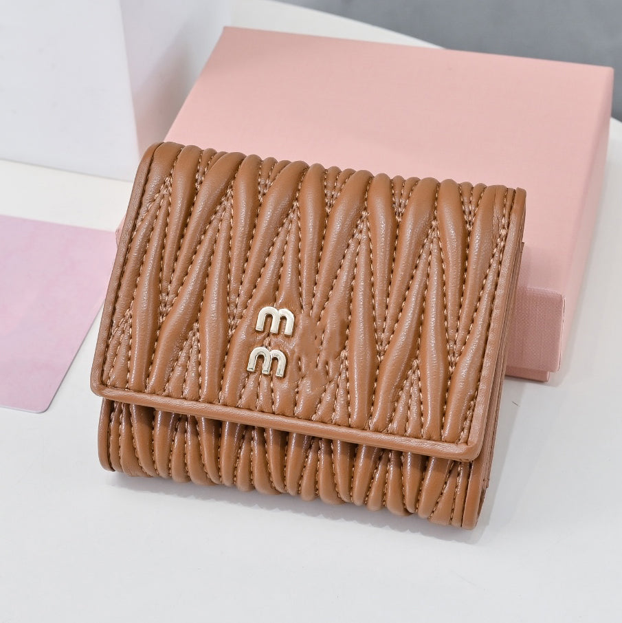 Pink Wallet Card Holders Designer Cardholder High Quality Genuine Leather Sheepskin Interior Compartment With Box Card Case Designer Coin Purse Wall