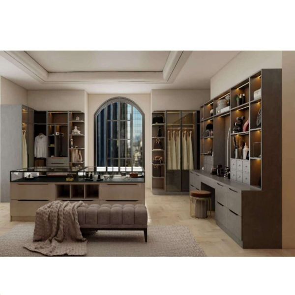 oset plywood wardrobe bedroom furniture with LED This product is an ordered product. Please consult customer service before placing an order