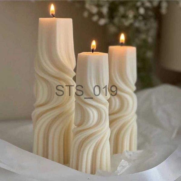 Other Health Beauty Items Roman Pillar Swirl Candle Mold Silicone Wave Twirl Taper Spiral Candles Mould Geometric Home Decorative Candle Mak