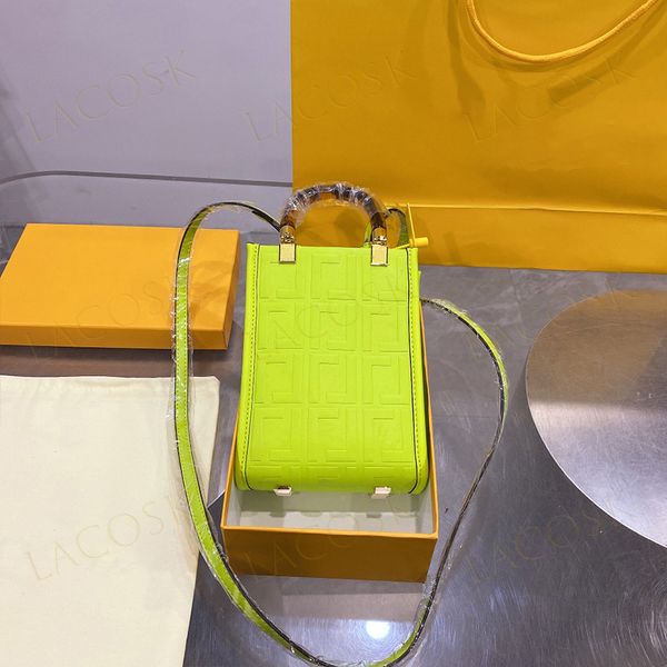 Designer Women Crossbody Shoulder Bags New Fashion Handbags Purses Embossed Brand Letter Candy Colors Small Phone Wallet with Box