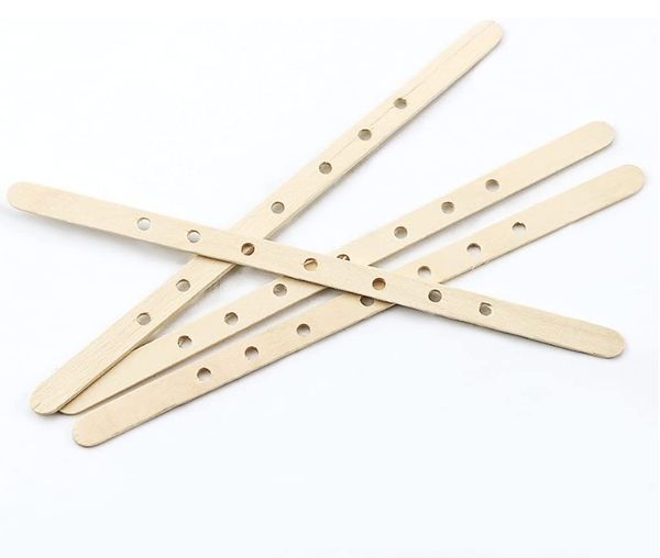 Wooden Candle Wick Holders Centering Device Wicks Bars for DIY Candles Making Clips Centering ToolsXY0891