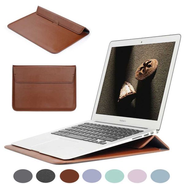 Laptop Bag For Macbook Air 13 Case M1 M2 M3 15 Stand Cover Laptop Sleeve Notebook Bag For Macbook Pro 13 14 16 Case For xiaomiC241101