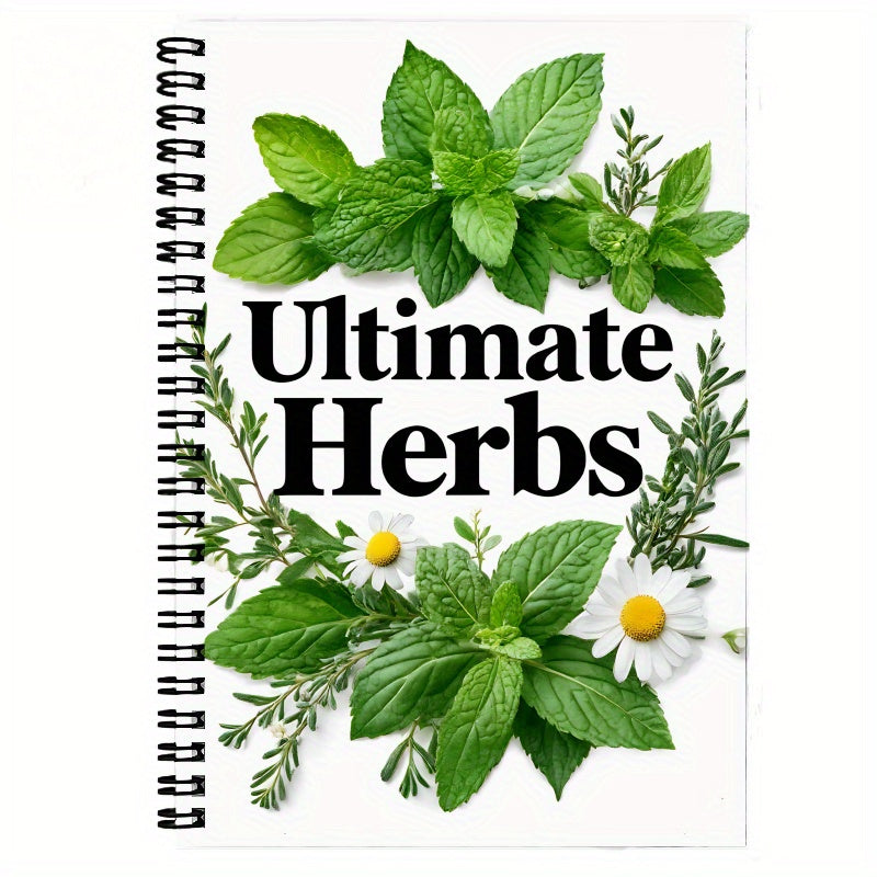 TEMU 1pc Spiral Notebook - Herbs Guide With Herbal Remedies, Magical Uses, , Plant Correspondences - For Herbalists, Botanists, Natural Health