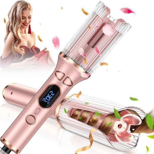 Hair Curlers Straighteners Automatic curling iron automatic rotating wave hot tool one click without skills! Dual voltage H241121