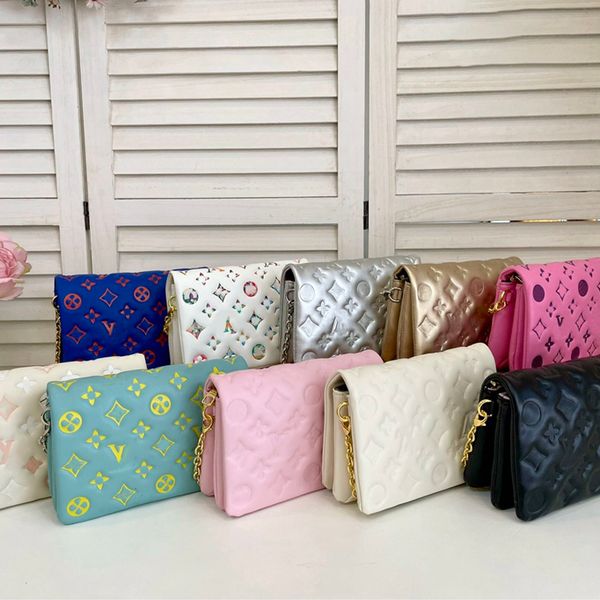 Designer Bag shoulder Bag woman small Handbags leather shopping purse Women high quality Luxury Classic Flower Checked Shoulder bag Lipstick