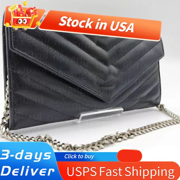 Designer Bag Womens shoulder bag wallet black handbag sheepskin bag caviar bags Luxury Mini Handbag purse chain bag crossbody designer High