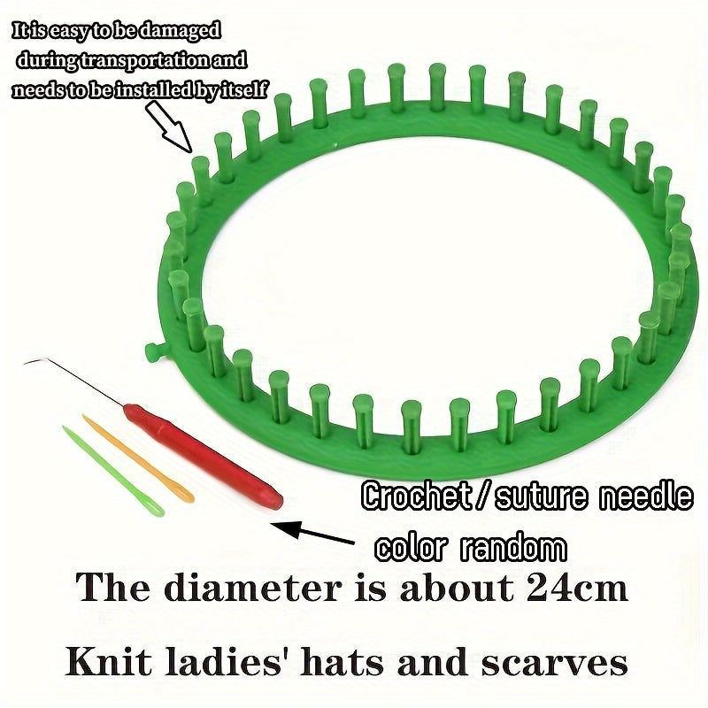 TEMU 1-4 , , Plastic Diy Knitting Tool, For , Beginner Knitting Scarves, Tool , Art Supplies, Sewing Crafts, No Battery, No