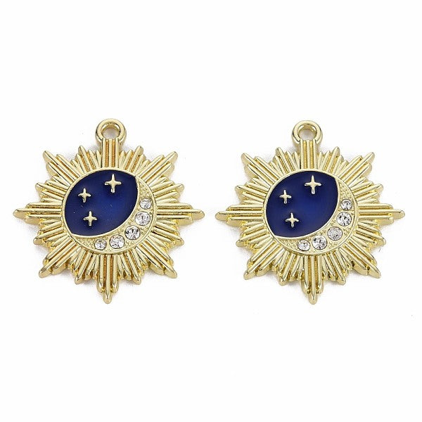 Pendentifs en strass en cristal d'alliage de placage de rack