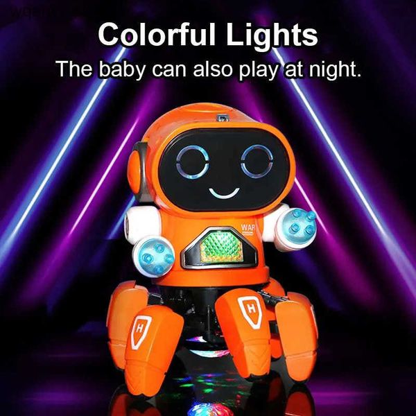 Electronics Robots Intelligent electronic dance robot toy LED color flash music walking singing robot childrens education Christmas gift L24