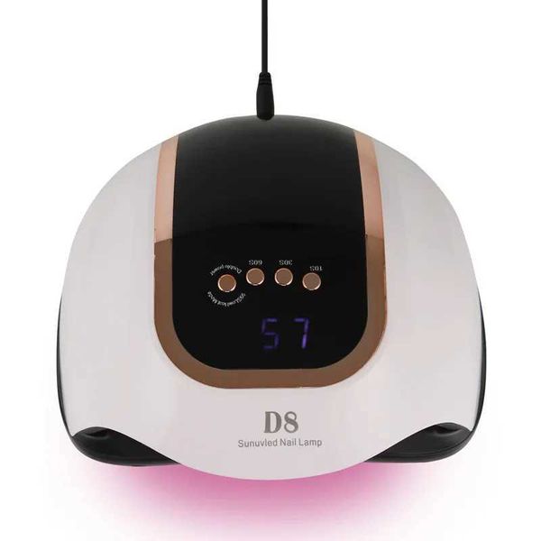New Arrival D8 208W 66LED UV LED nail dryer for drying gel polishing Portable design nail lamp with motion nail art manipulation tool Z24112