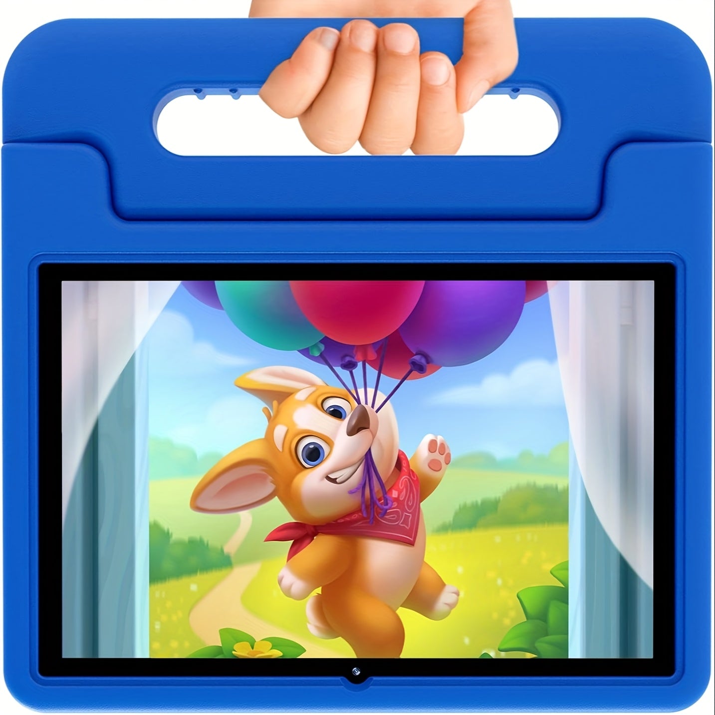 TEMU 10.1 Inch Kids Tablet, 13, 4gb +64gb Rom, 6000mah, Application. Dual Cameras. Wifi. Silicone Protective Case - Educational Games And