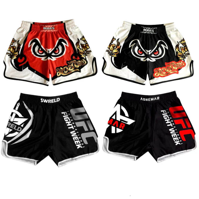 Shorts Thai MMA Short Boxing Kids Trousers Muay Thai Women Man Sports Girl Kickboxing Boxer Shorts for Boy Grappling Trunks 240615