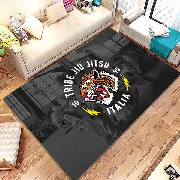 Carpet Jiu-Jitsu Warrior Japanese B-Bjj Mma Area RugCarpet for Living Ro Bedro Sofa Doormat DecorKids Non-slip Floor Mat Alfbra Z241113