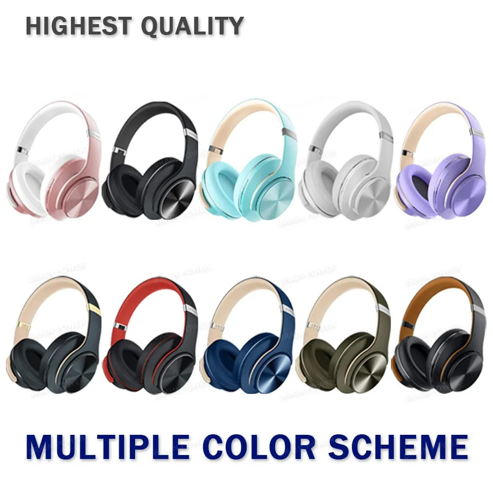 DOQAUS vogue5 Bluetooth Headphones Over Ear, 90 Hours Playtime Wireless Headphones with 3 EQ Modes, Noise Isolating HiFi Stereo Headphones with Deep