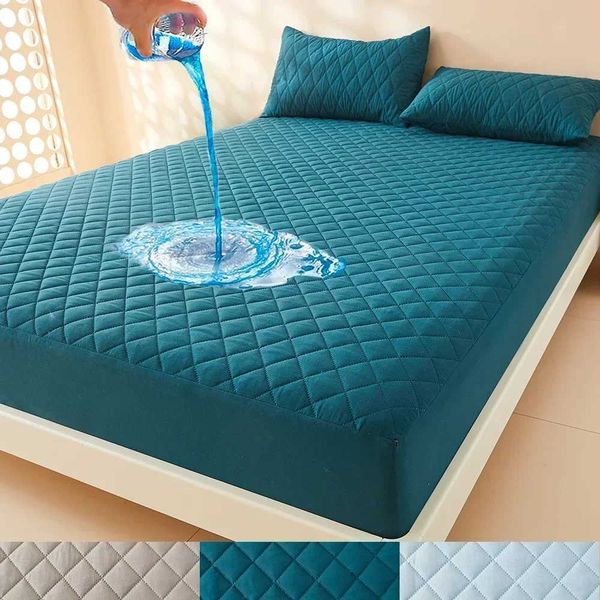 1pc 3D Air Fabric Thick Mattress Cover 100% Waterproof Mattress Protector Soft and Breathable Fitted Bed Sheet (No Pillowcase)XJ240904
