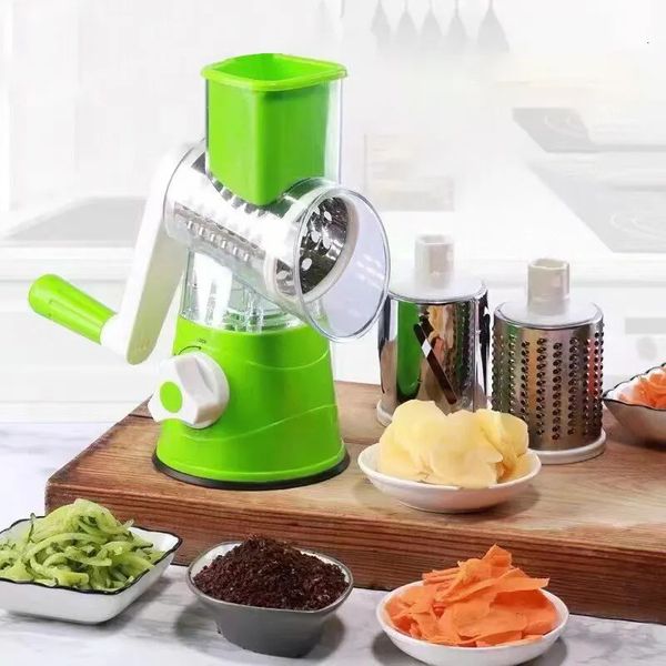 Fruit Vegetable Tools Multifunctional Roller Cutter Hand Crank Home Kitchen Shredder Potato Grater 231213