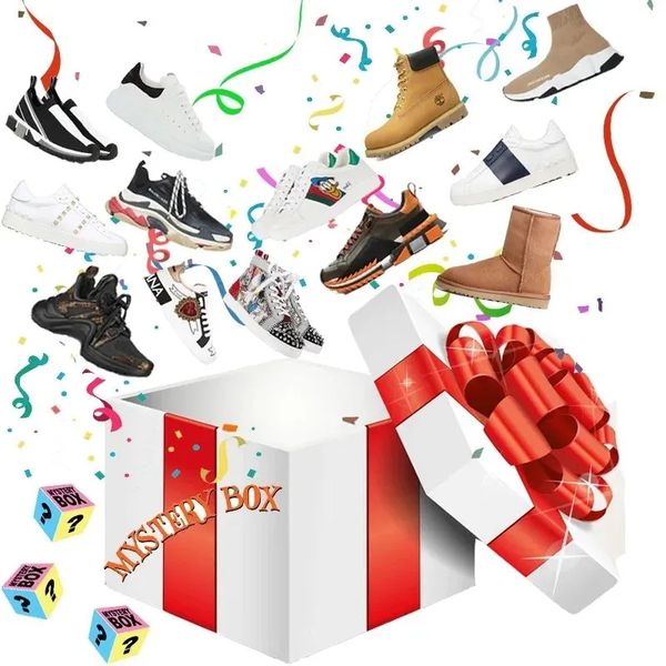 Mystery Box Slippers Sandal Random Style Lucky Choice Women Casual Trainers Running Basketball Shoe Surprised Gift Blind Box Boots Sneakers