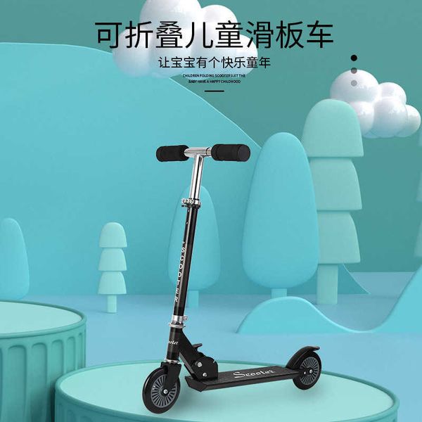 Kick Scooters Childrens Scooter Sliding Wheel Two Wheel Bicycle Foldable Y2407193LUF