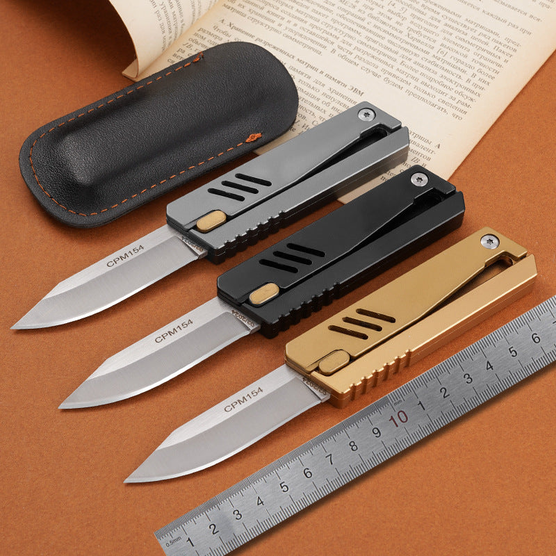 Theone Radish Free-Swing Folding knife CPM-154 Blade CNC Aluminum Alloy Handles gravity Pocket Knives BM42 EDC Tools