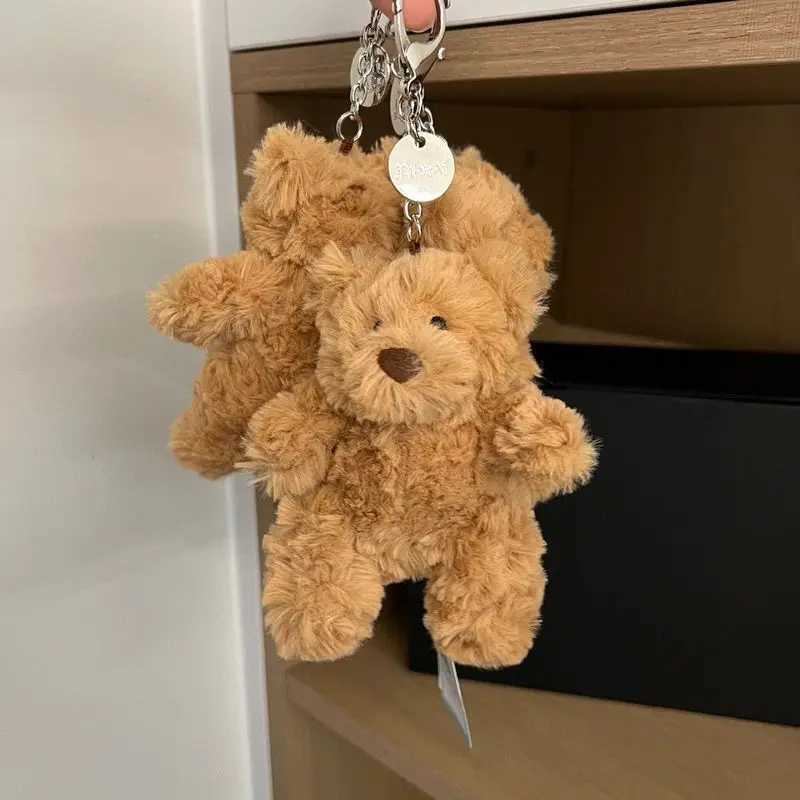 Origin Jelly Cat Small Bear Keychain Handmade Bag Charm Backpack Pendant Bear Dolls Plush Material Key XJ250627