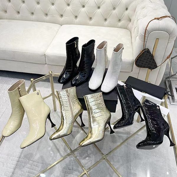 Fashion Knee Boots Women High Boot Muller Heels Dress Shoes Designer High Heel Boots Over The Knee Autumn Pump Luxury Ankle Boots Top Qualit