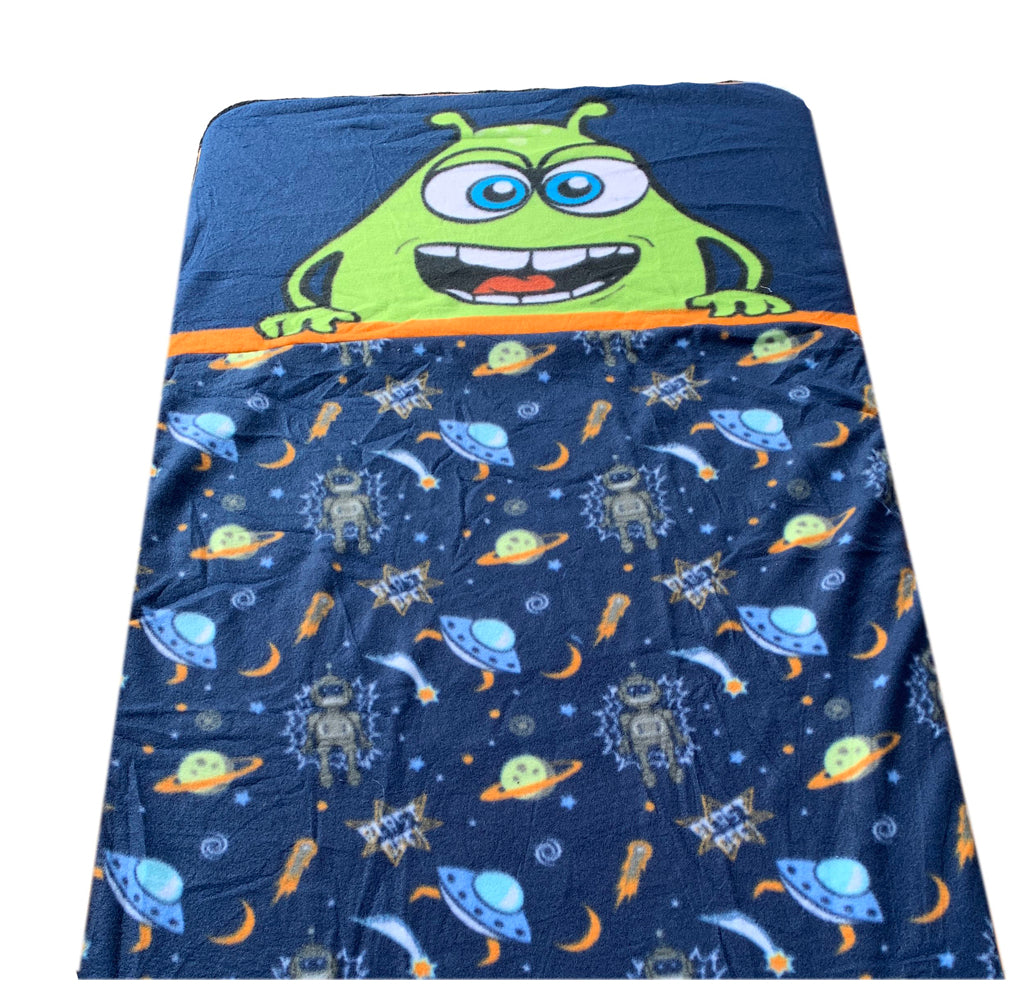 Zipit Bedding® Kids' One-Piece Zippered Bedding Set  - Alien - DLX - Twin