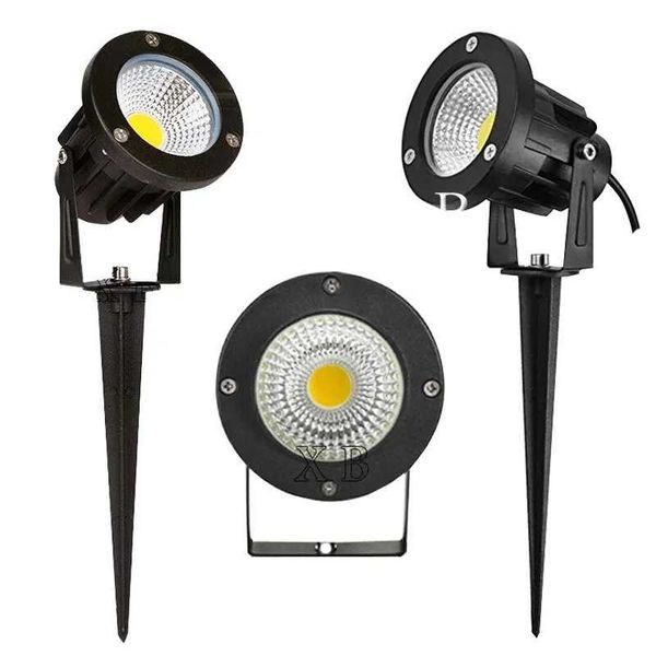 AC85-265V IP65 Outdoor Garden LED Landscape Light AC110V220V 5W10W COB DC12V LED Lawn Peak Battery Light Pond Road Spotlight X241102