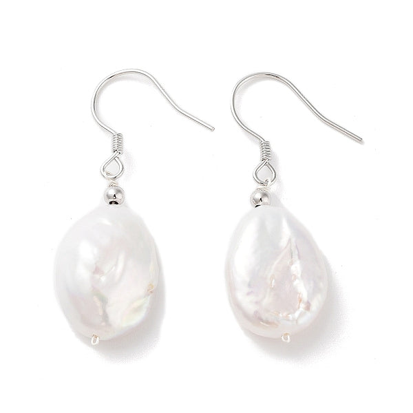 Boucles d'oreilles pendantes en perles naturelles pour femmes