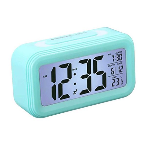 Digital alarm clock bedside loud travel alarm clock nap night light large screen battery powered for girls and boys Y250111