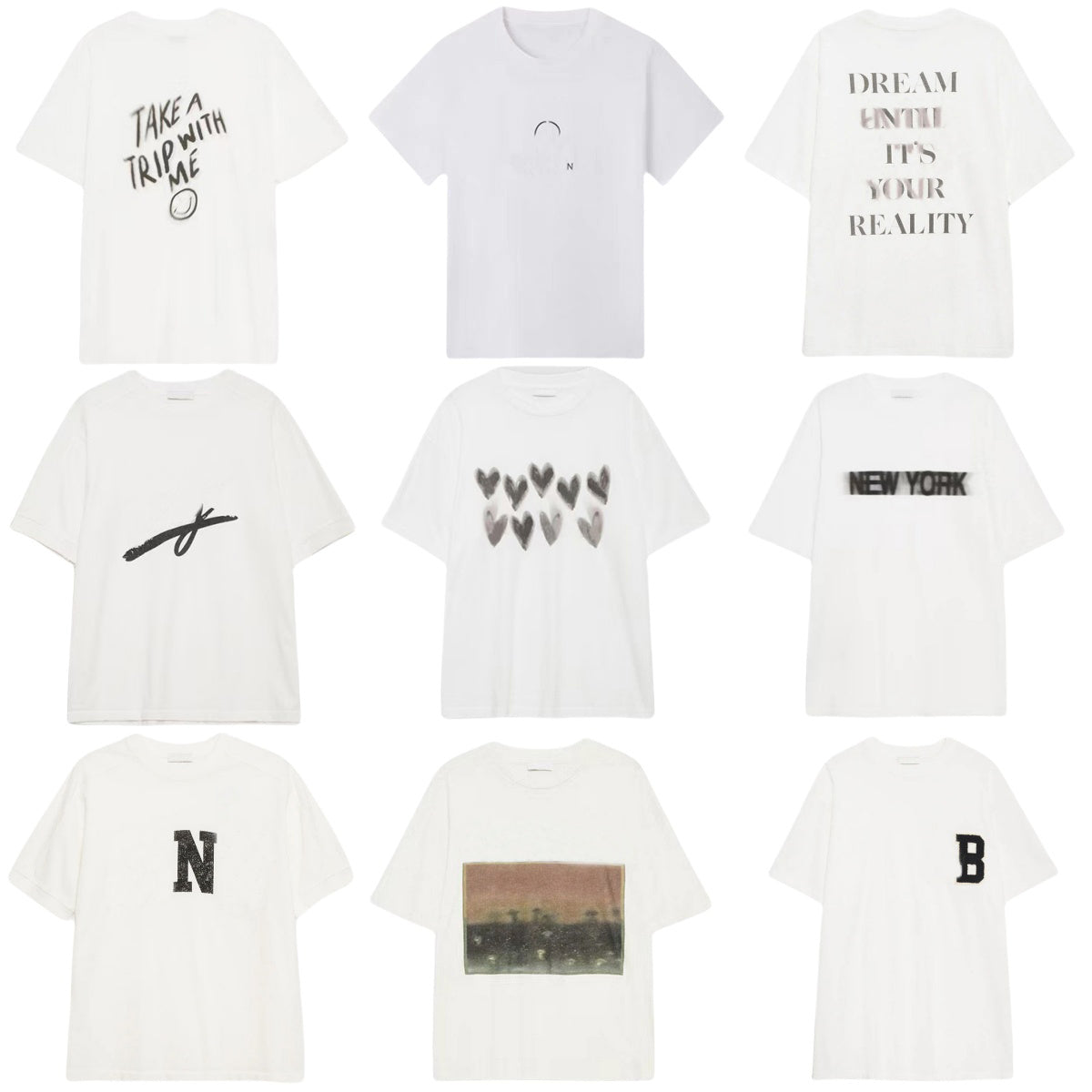 High Quality Designer 100% Cotton T Shirts Letter Print Loose Women Short Sleeved T-shirt Summer Tees Tops Polos