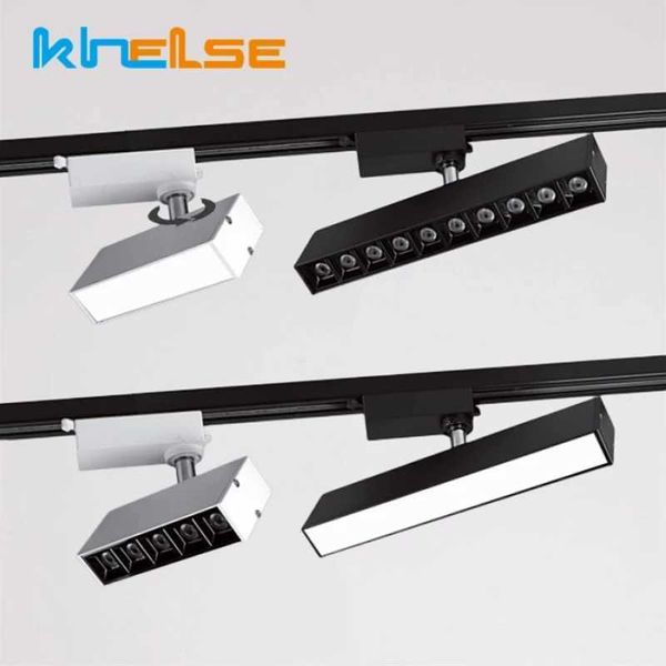 20W-30W LED Linear Grille Track Spotlights Long Ceiling Rail Floodlight Living Room Cloth Store Track Lighting System AC110-220VCL240730