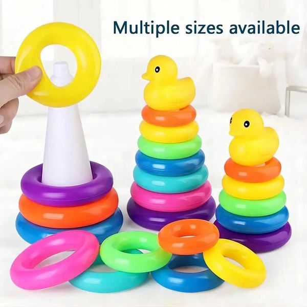 Montessori Baby Toy Rolling Ball Tower Montessori Jogos educacionais para bebês empilhando a faixa Baby Development Toys 1 2 3 anosC250121