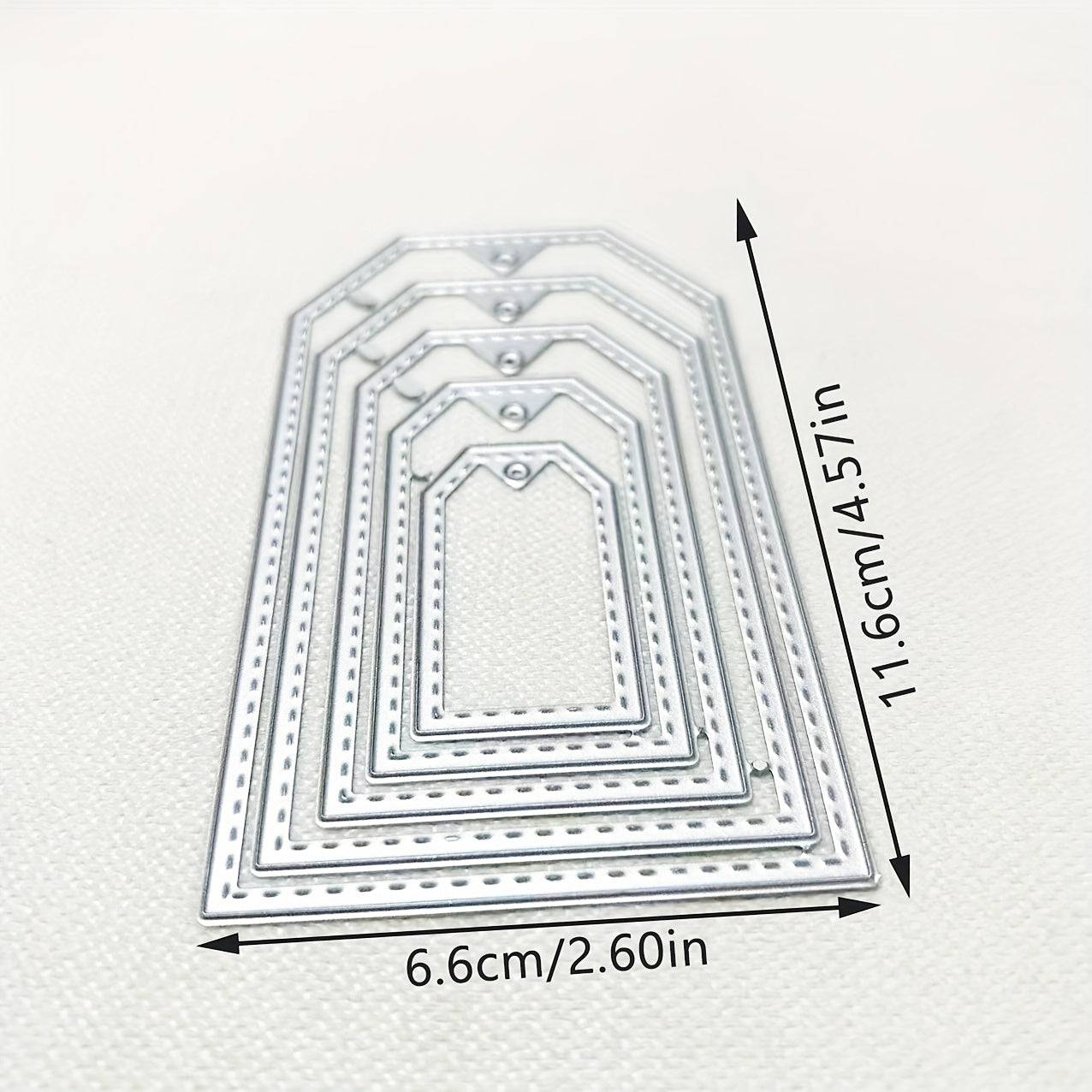 TEMU 1pc Tag Cards Metal Die Cut, Diy Scrapbooking Embossing Stencil, Handmade Greeting Card Making Metal Cutting Dies, Gift Card Making Tools