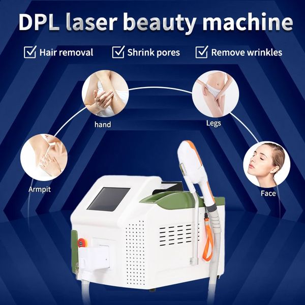 2024 DPL IPL Ice Point Painless Hair Removal Depilatory Machine 4 Wavelength Skin Rejuvenation Tightening Pigment Wrinkle Remove Portable De