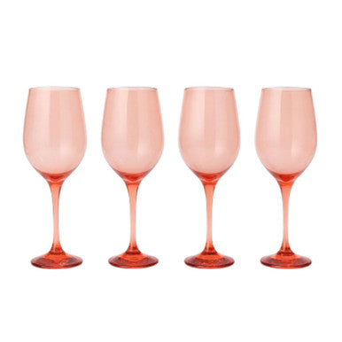 Epure Glassware Superior Orange Wine Glasses (Set of 4)