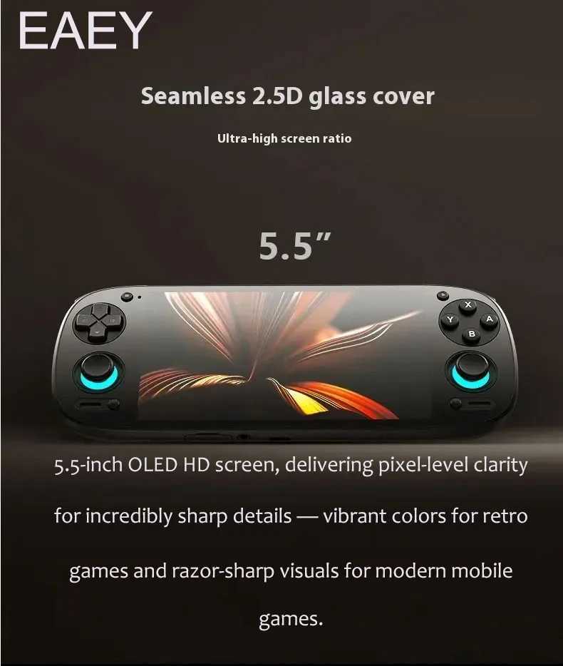 Retroid Pocket 5 Retro Handheld SD865 512G Android 13 | 5.5 OLED PSP Games Portable Game Console Best Gift for Kids C251015