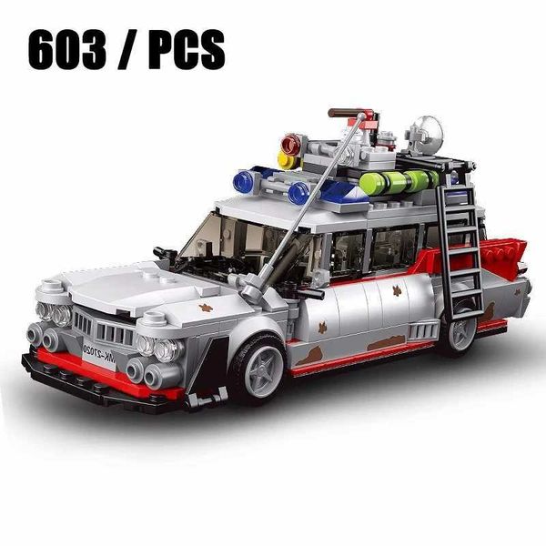 2024 Classics Movie Ghostbusters Ecto-1 Vehicle Car Model Building Block Set 21108 Vehicle Bricks Model Kids Toys Adt Gifts Z250211