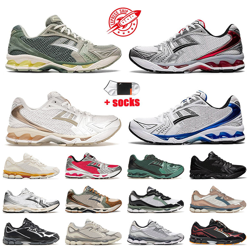 Women Mens OG Designer Kayano 14 Running Shoes Gel NYC 1130 GT 2160 JJJ Jound Silver White Black dhgate Grey Cloud Runners Earth Clay Trainers dhgat