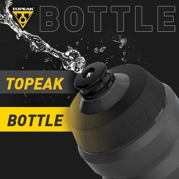 Water Bottles Cages Topeak TPR Nozzle BPA-free Road Cycling Water Bottle Jet Valve Squeezable 650ml 750ml Outdoor Sports Water Bidon Bicycle
