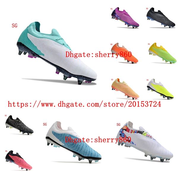 Soccer shoes Elite SG Cleats low ankle Football Boots Knit Botas De Futbol Breathable Outdoor
