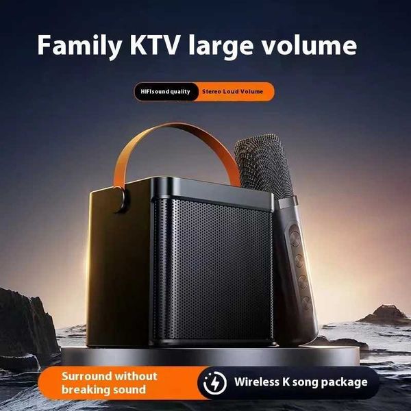 Wireless Single Microphone Integrated Speaker Convenient Karaoke with Subwoofer High-power Portable Speaker Z241029