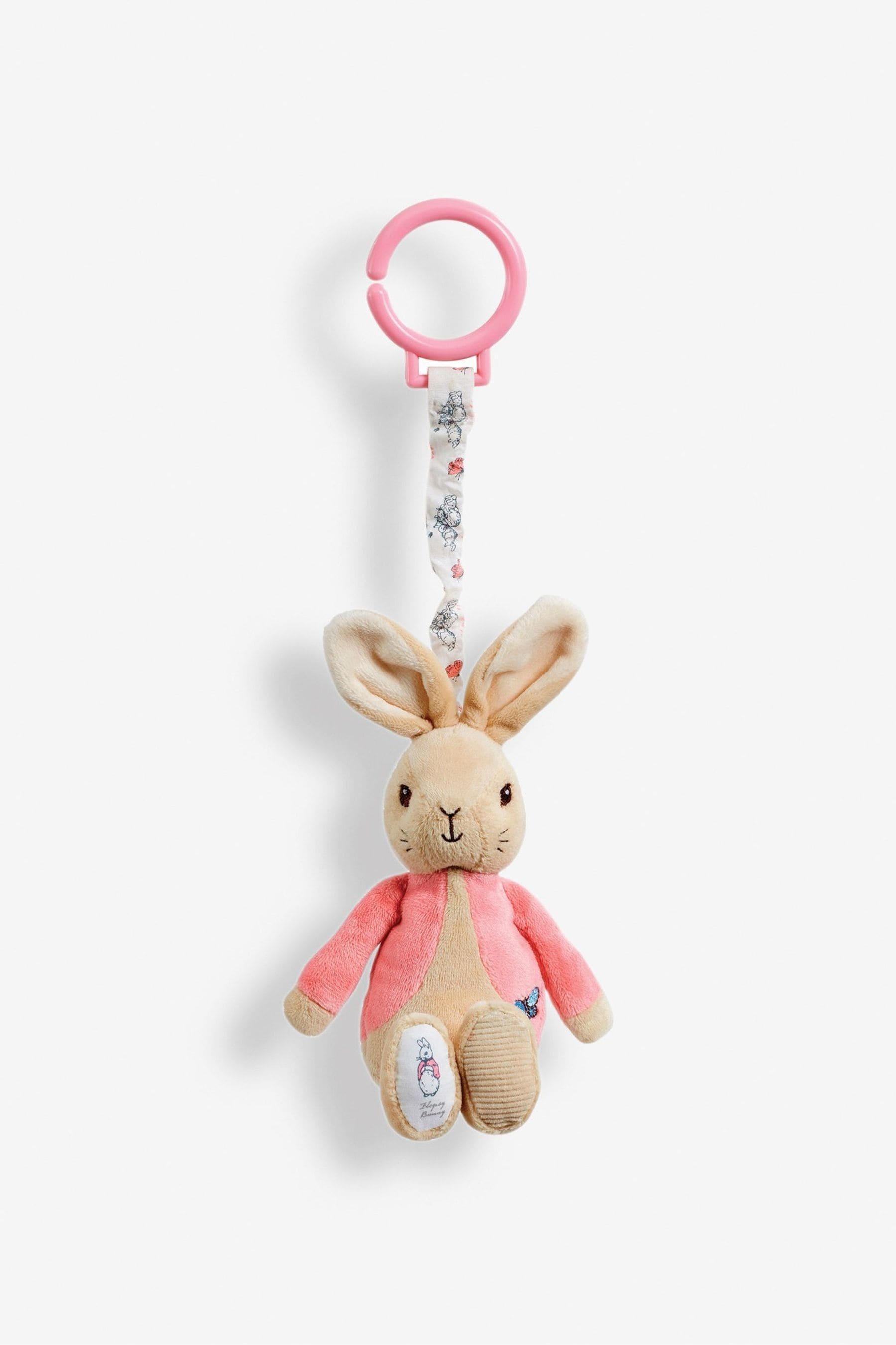 Pink Peter Rabbit Attachable Jiggle Toy ONE Matron Inn