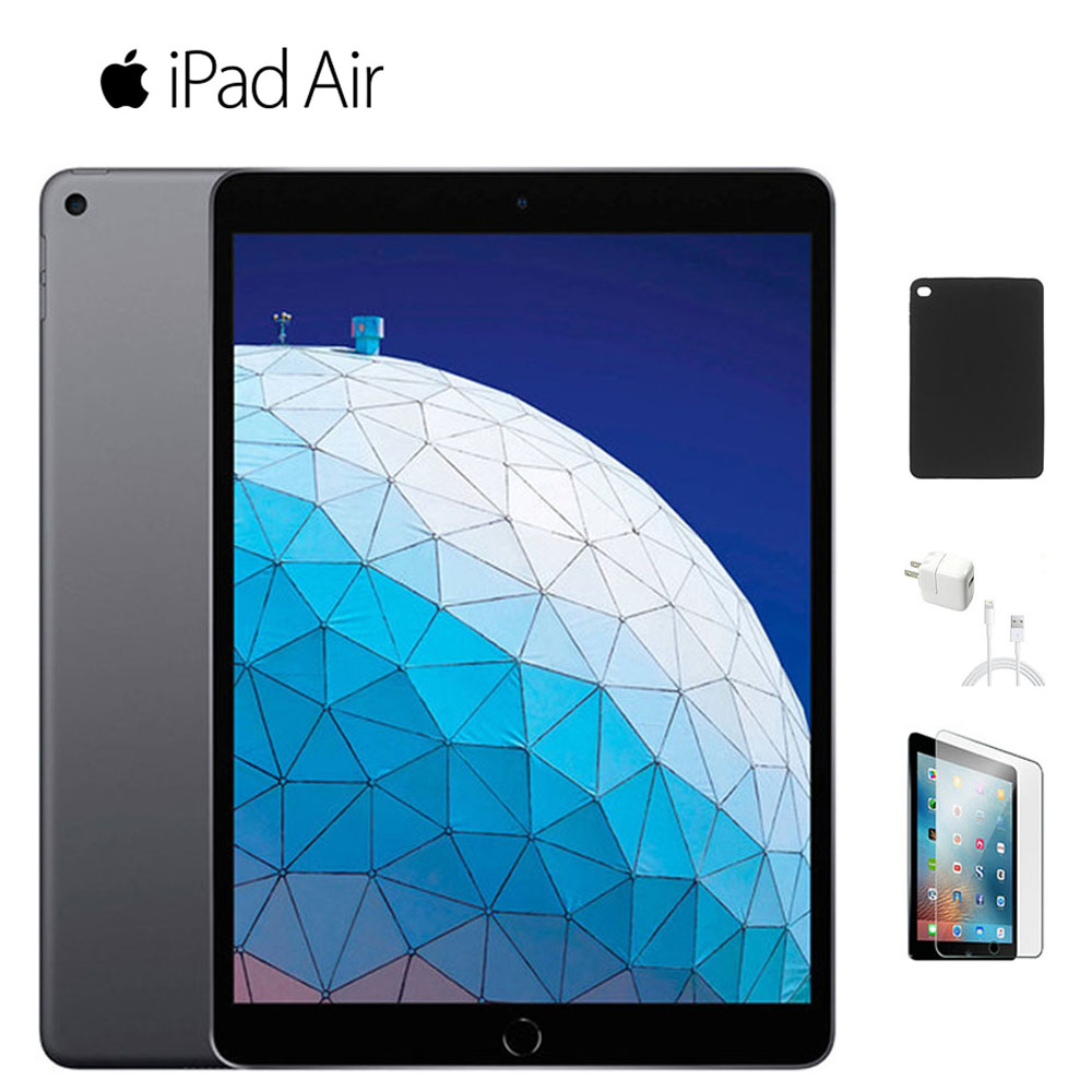 Apple® iPad Air 3rd Gen 10.5" with Case, Charger & Screen Protector - 64GB Space Gray (Wi-Fi)