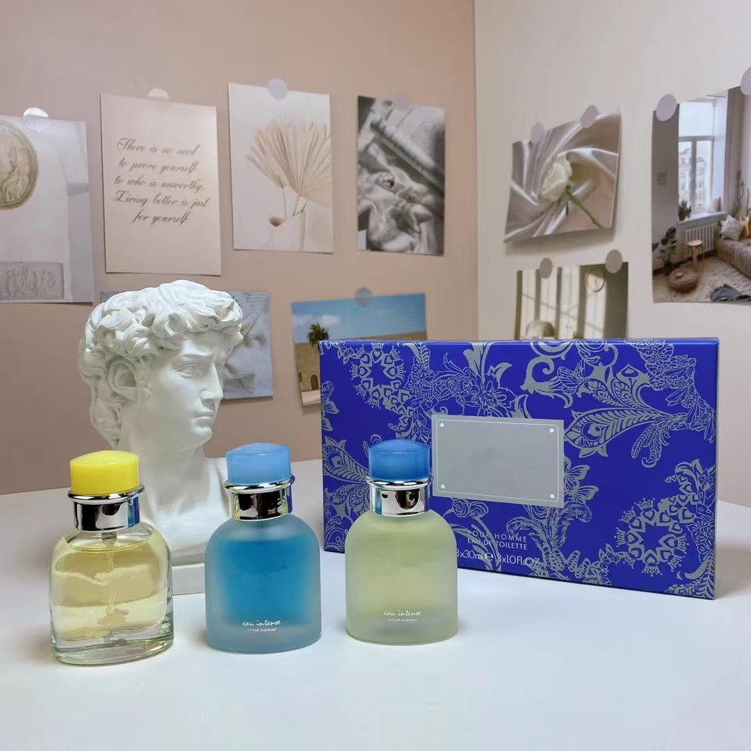 Men women Perfume 3-piece set 4-piece fashion gift Set Box Charming fragrance brand perfume spray Fast delivery