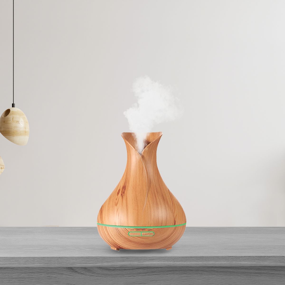 Color-Changing Diffuser Humidifier - Wood Grain