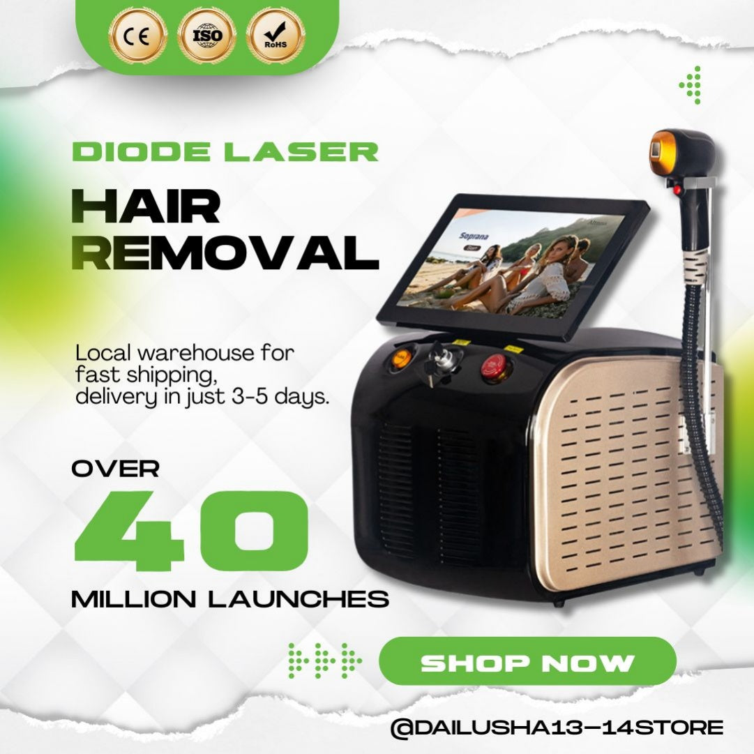 Alexandrite Diode Laser Hair Removal Machine 808nm 755nm 1064nm Painless Ice Platinum Skin Rejuvenation