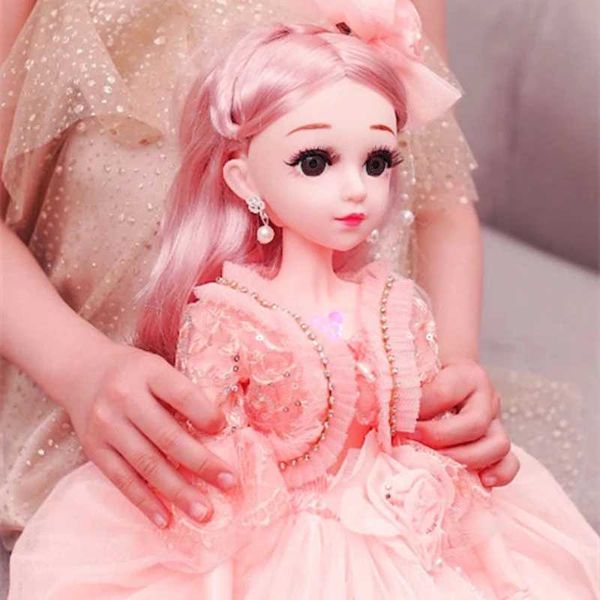 60cm Fashion Girl Dolls Large Handmade 1-3 Doll Full Set 15 Jointed Doll Girls Toys for Children Kids Gif Fashion Doll X250210